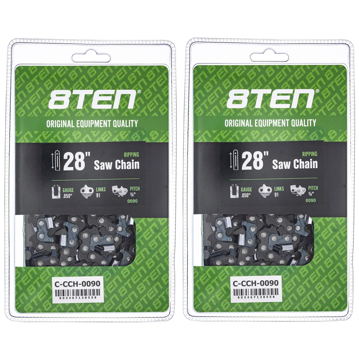 Chainsaw Chain 28 Inch .050 3/8 91Dl For Stihl 72Exj091g 72Exl091g 33Rs91e H4791 | 2-Pack 1