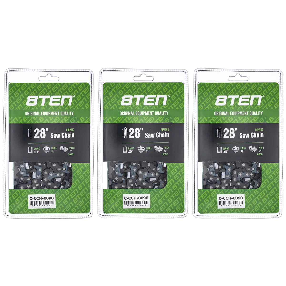 Chainsaw Chain 28 Inch .050 3/8 91Dl For Stihl 72Exj091g 72Exl091g 33Rs91e H4791 | 3-Pack 1