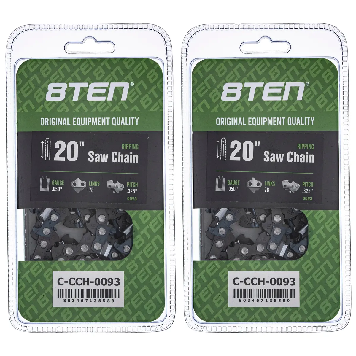 Chainsaw Chain 20 Inch .050 .325 78Dl For Echo 20Bpx078g 20Bpx78cq 501840978 581643678 20Lpx78cq | 2-Pack 1