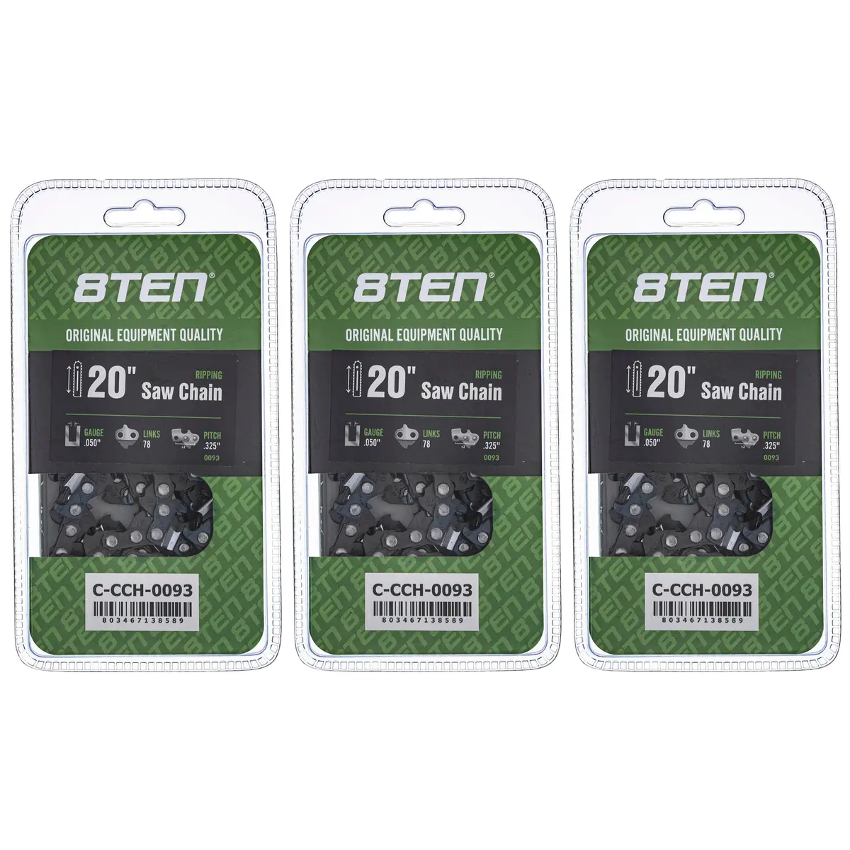 Chainsaw Chain 20 Inch .050 .325 78Dl For Echo 20Bpx078g 20Bpx78cq 501840978 581643678 20Lpx78cq | 3-Pack 1