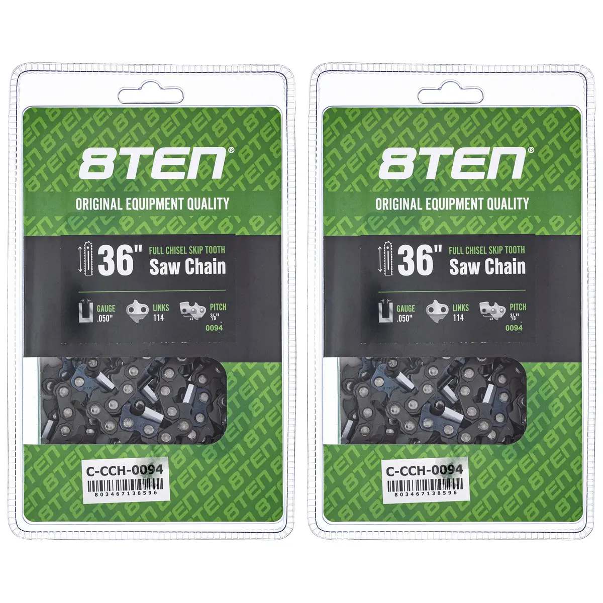 Chainsaw Chain 36 Inch .050 3/8 114Dl For Stihl 72Lgx114g 72Exj114g 72Exl114g 72Lpx114g 72Jpx114g | 2-Pack 1