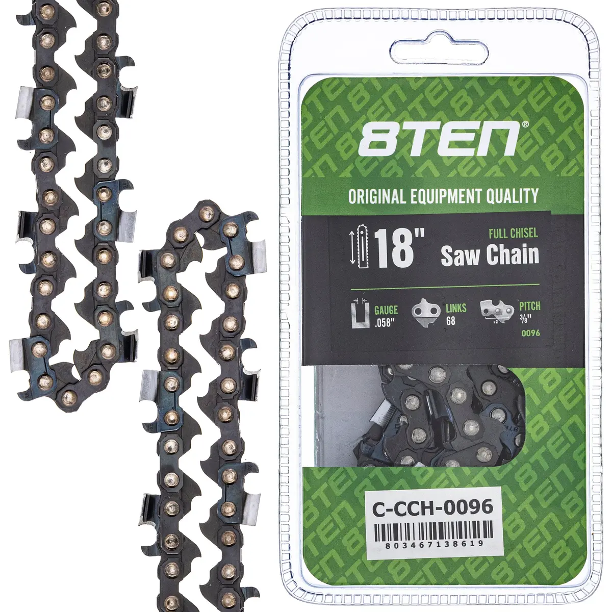 Chainsaw Chain 18 Inch .058 3/8 68Dl For Solo Partner Homelite 73Exl068g 73Lgx068g 591143468 1