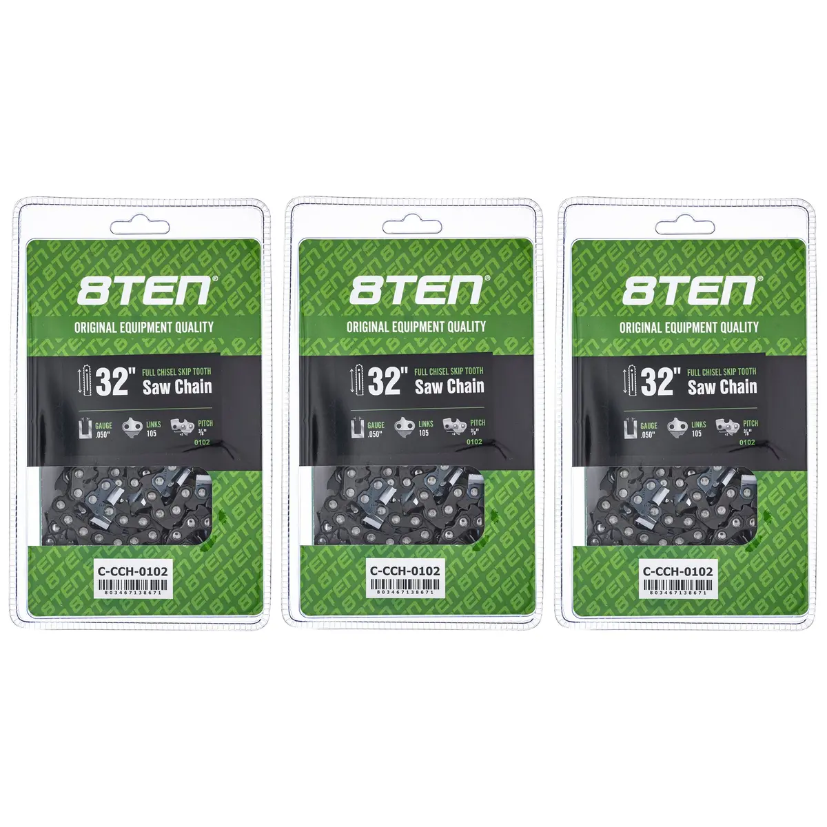Chainsaw Chain 32 Inch .050 3/8 105Dl For Dolmar Echo 72Exj105g 72Lpx105g 72Lpx105cq 33Rs3105e | 3-Pack 1