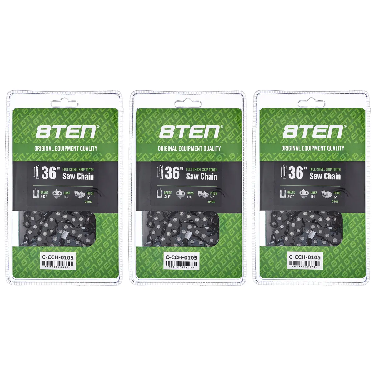 Chainsaw Chain 36 Inch .063 3/8 114Dl For Stihl Solo Homelite 75Rd114g 75Exj114g H50s114 75Exj114 | 3-Pack 1