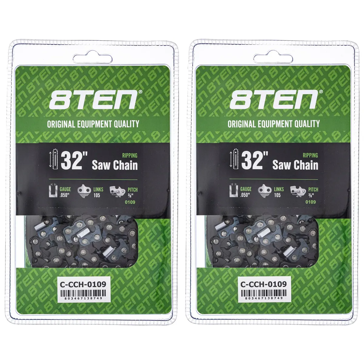 Chainsaw Chain 32 Inch .050 3/8 105Dl For Dolmar Echo 72Exj105g 72Lpx105g 72Lpx105cq 33Rs3105e | 2-Pack 1