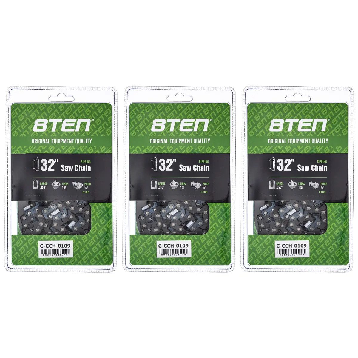 Chainsaw Chain 32 Inch .050 3/8 105Dl For Dolmar Echo 72Exj105g 72Lpx105g 72Lpx105cq 33Rs3105e | 3-Pack 1