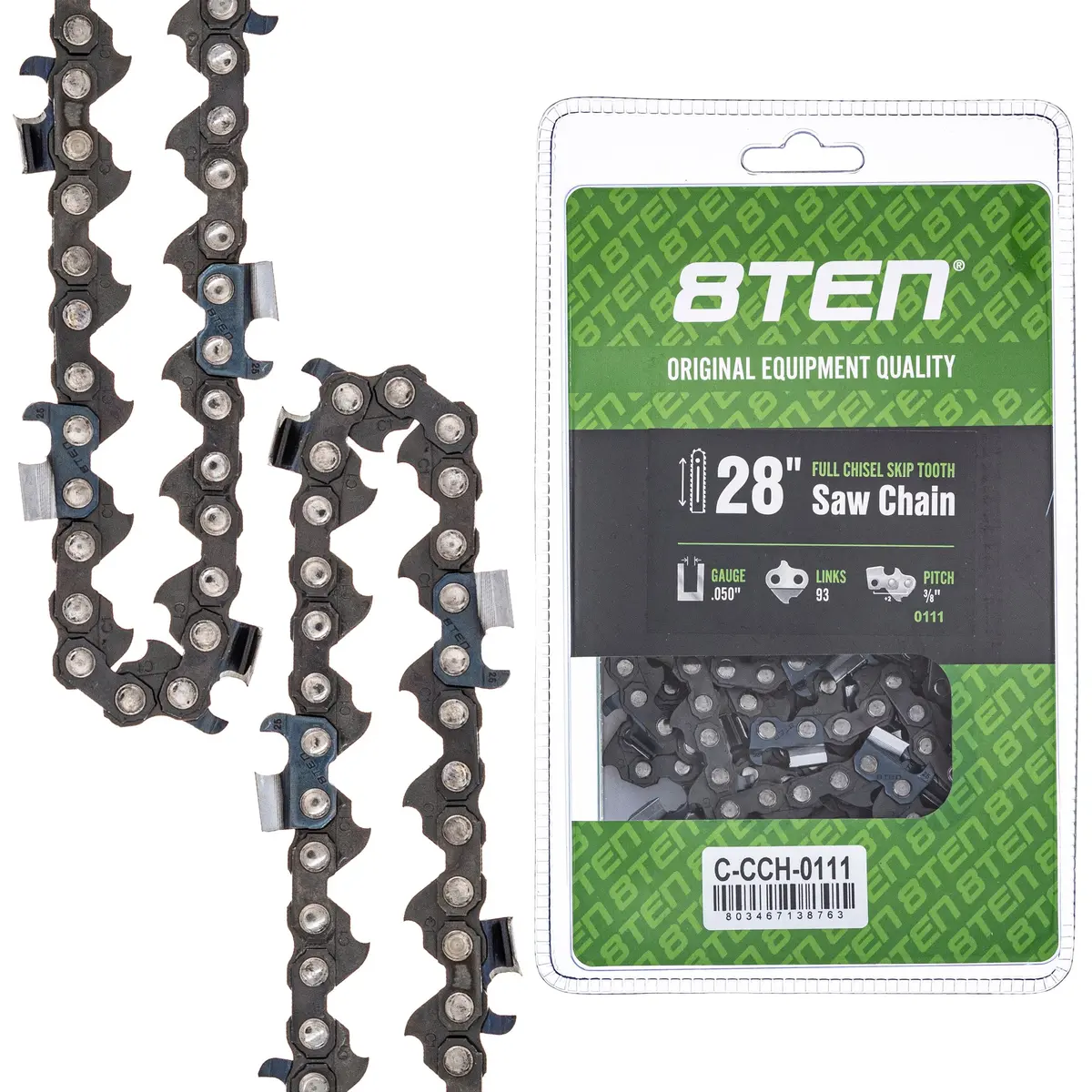 Chainsaw Chain 28 Inch .050 3/8 93Dl For Echo 585550093 72Exj093g 72Exl093g 72Lpx093g 72Lpx93cq 1