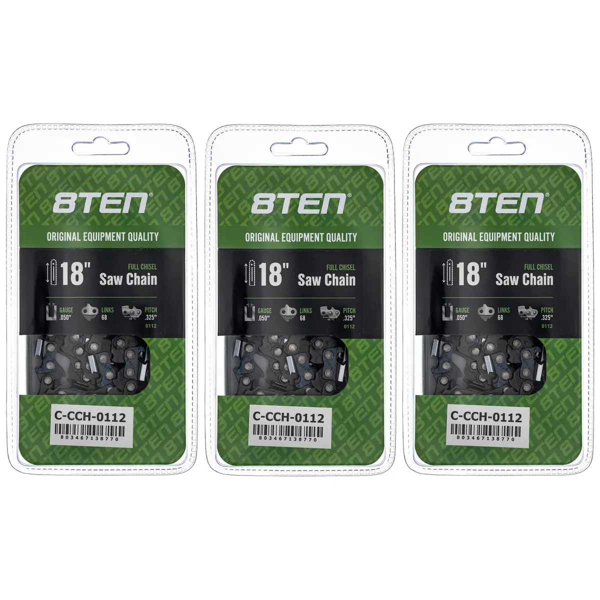 Chainsaw Chain 18 Inch .050 .325 68Dl For Stihl Homelite 23Rs68e 20Lgx068g 20Lpx068g 36370050068 | 3-Pack 1