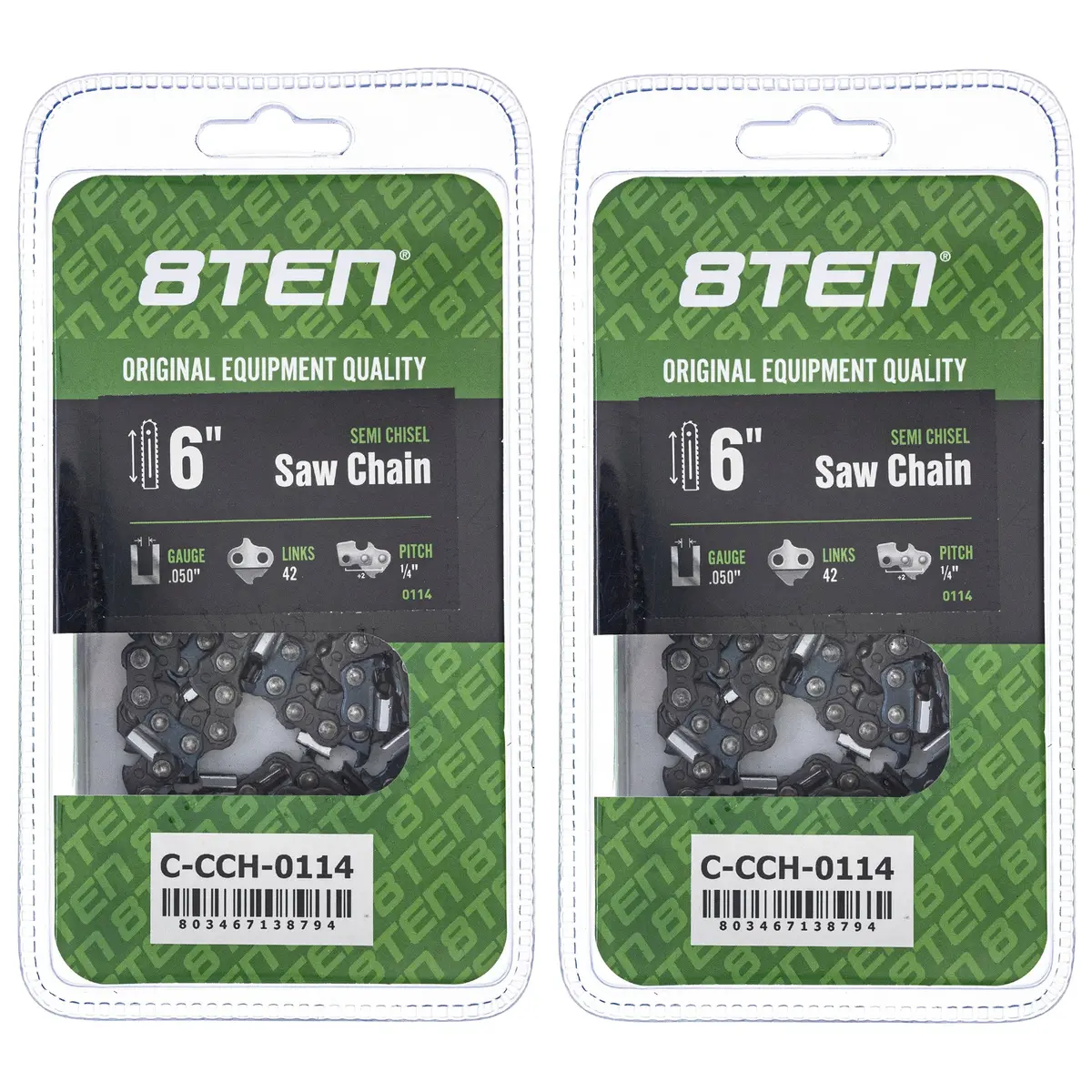 Chainsaw Chain 6 Inch .050 1/4 42Dl For A42 H0042 13Rms42 | 2-Pack 1