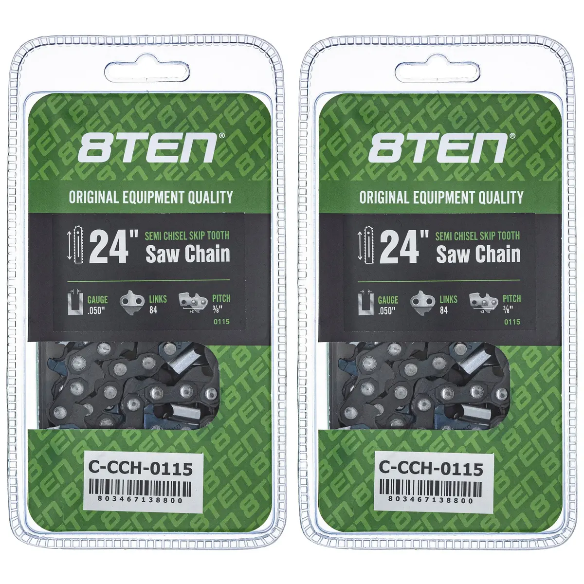 Chainsaw Chain 24 Inch .050 3/8 84Dl For Echo Husqvarna 501842584 585550084 72Lpx84cq 501842784 | 2-Pack 1
