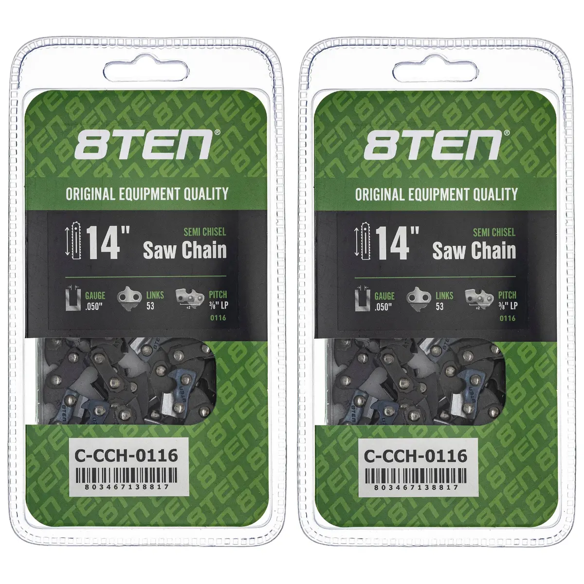 Chainsaw Chain 14 Inch .050 3/8 Lp 53Dl For Efco S53 H3753 63Pm353e | 2-Pack 1