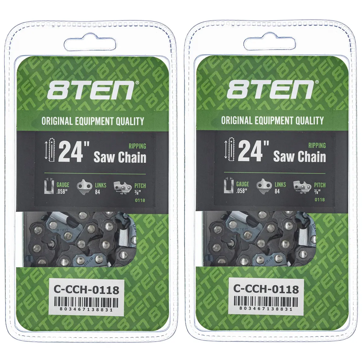 Chainsaw Chain 24 Inch .058 3/8 84Dl For Dolmar Husqvarna 501842884 73Jgx084g 581626984 501841484 | 2-Pack 1