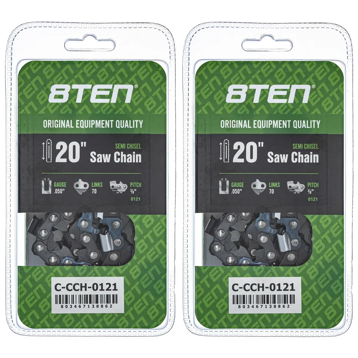 Chainsaw Chain 20 Inch .050 3/8 70Dl For Echo 72Lpx070g 72Lgx070g 72Lpx70cq 72Exl070g 33Rs70e | 2-Pack 1