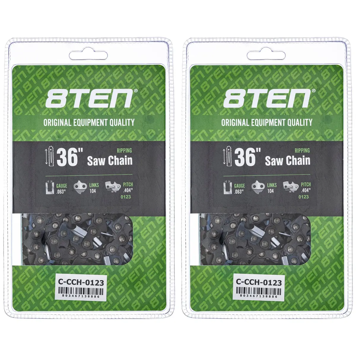 Chainsaw Chain 36 Inch .063 .404 104Dl For Stihl 46Rs104 46Rm104 36680050104 27X104g | 2-Pack 1