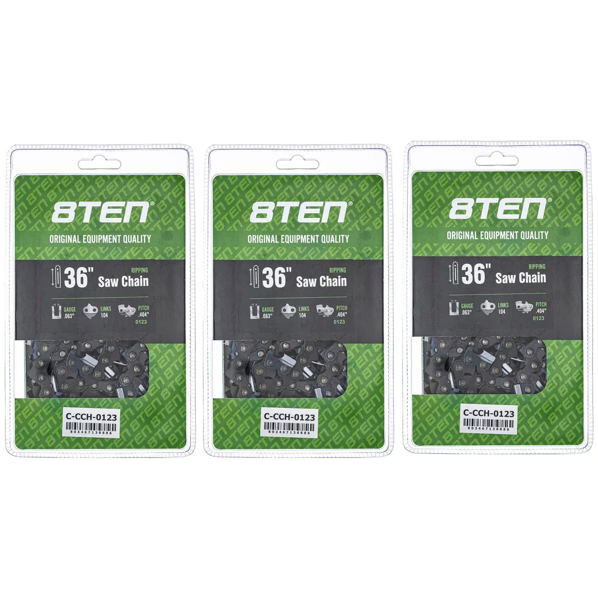 Chainsaw Chain 36 Inch .063 .404 104Dl For Stihl 46Rs104 46Rm104 36680050104 27X104g | 3-Pack 1