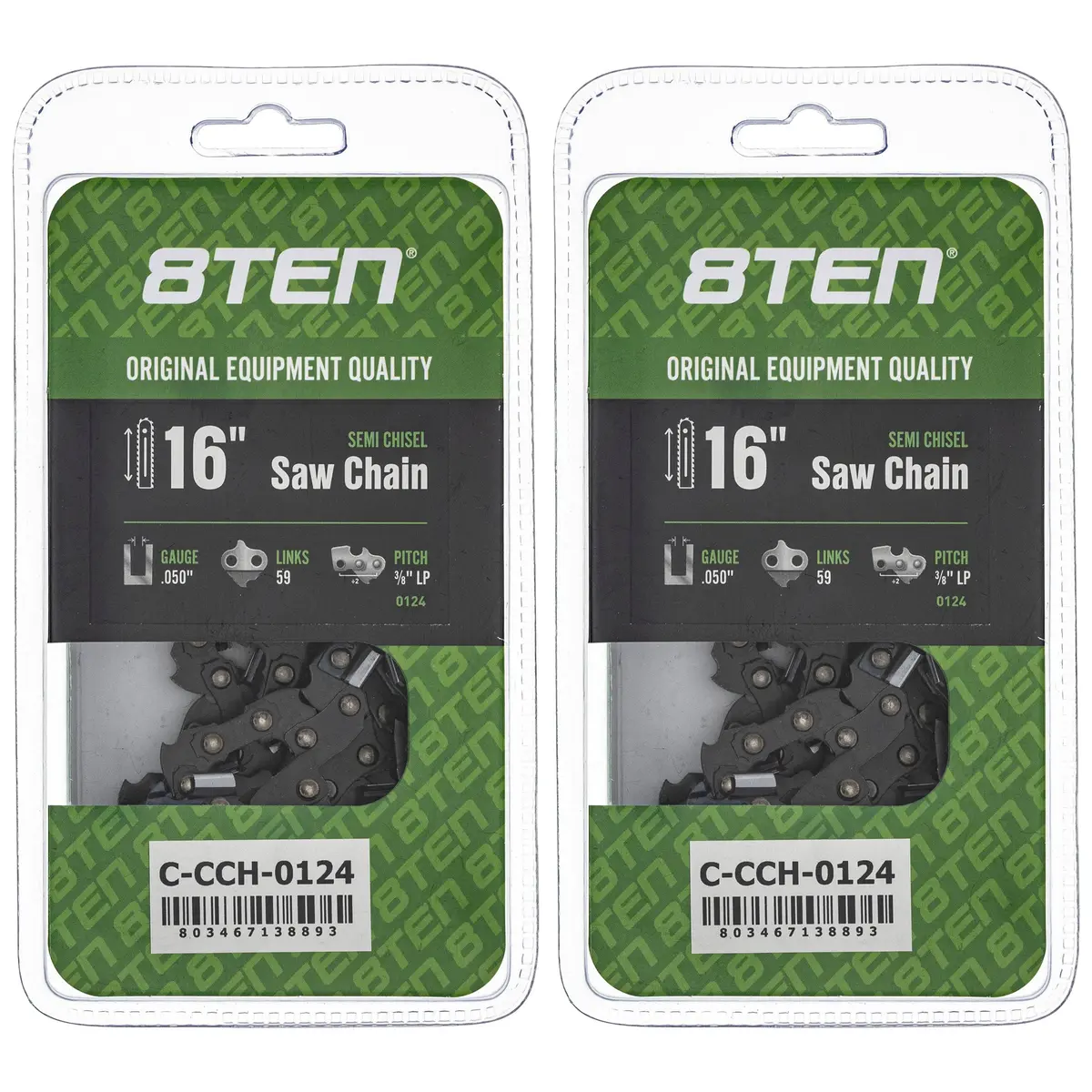 Chainsaw Chain 16 Inch .050 3/8 Lp 59Dl For Homelite 91Vxl059g H3759 63Pm359e 36360050059 | 2-Pack 1