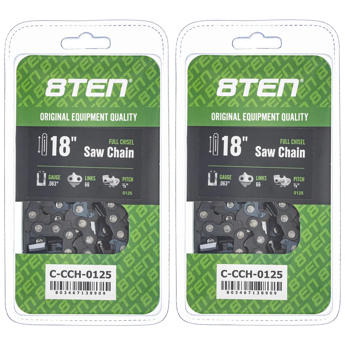 Chainsaw Chain 18 Inch .063 3/8 66Dl For Stihl Solo Homelite | 2-Pack 1