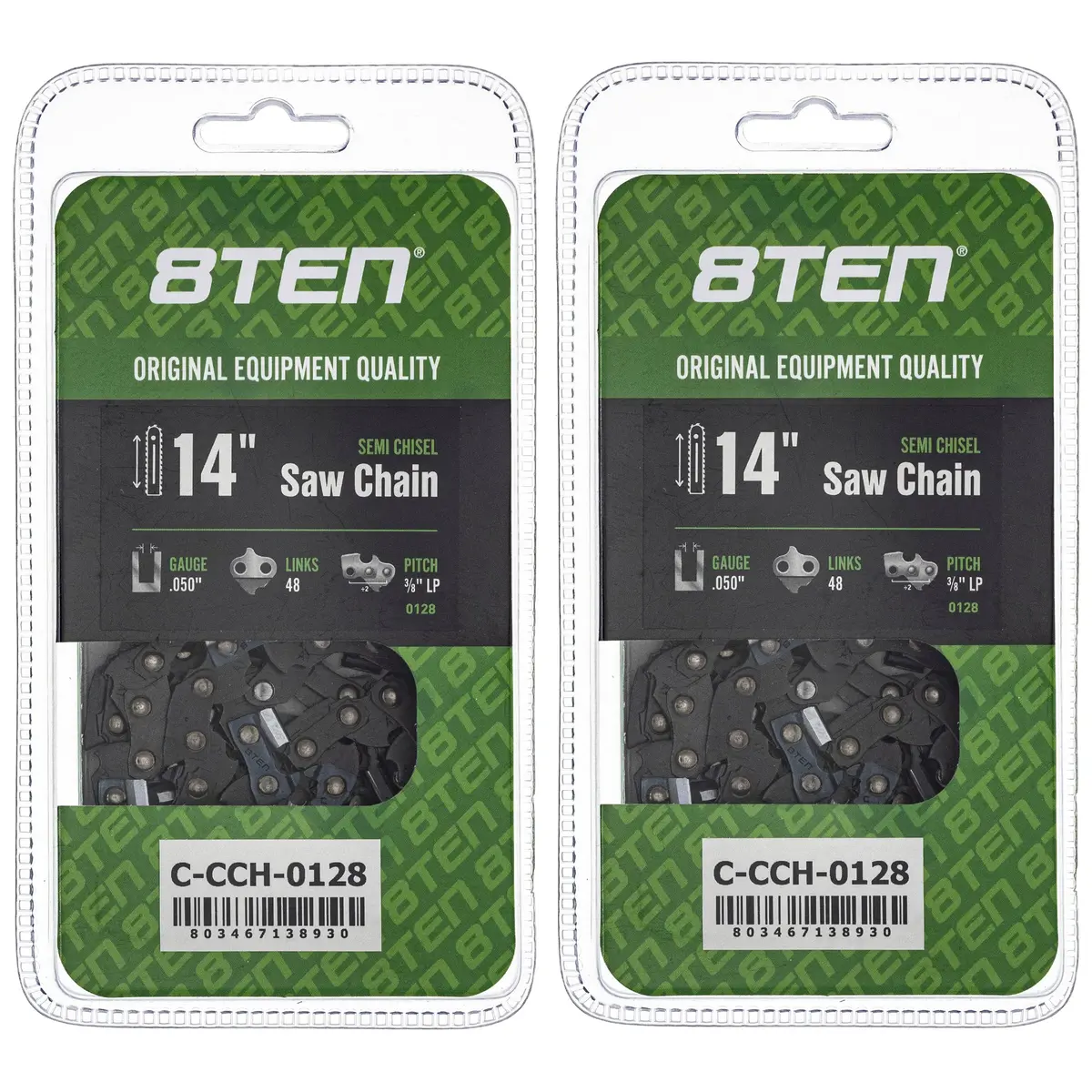 Chainsaw Chain 14 Inch .050 3/8 Lp 48Dl For Homelite S48 H3748 91Px048 63Pm348e | 2-Pack 1