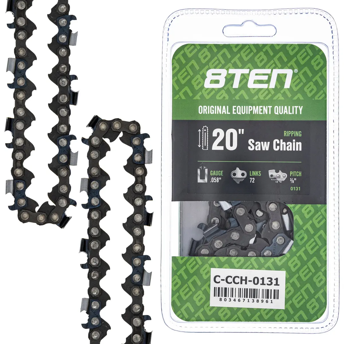 Chainsaw Chain 20 Inch .058 3/8 72Dl For Husqvarna 73Exl072g 581626972 591152572 501842872 501841472 2