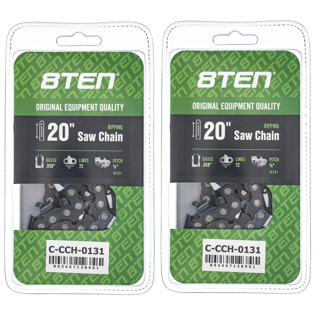 Chainsaw Chain 20 Inch .058 3/8 72Dl For Husqvarna 73Exl072g 581626972 591152572 501842872 501841472 | 2-Pack 1