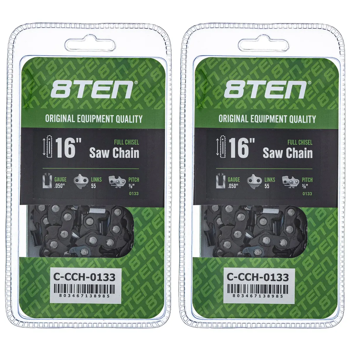 Chainsaw Chain 16 Inch .050 3/8 55Dl For Stihl Homelite 91Vxl055g 91Pxl055g 91Px055g 501847055 | 2-Pack 1