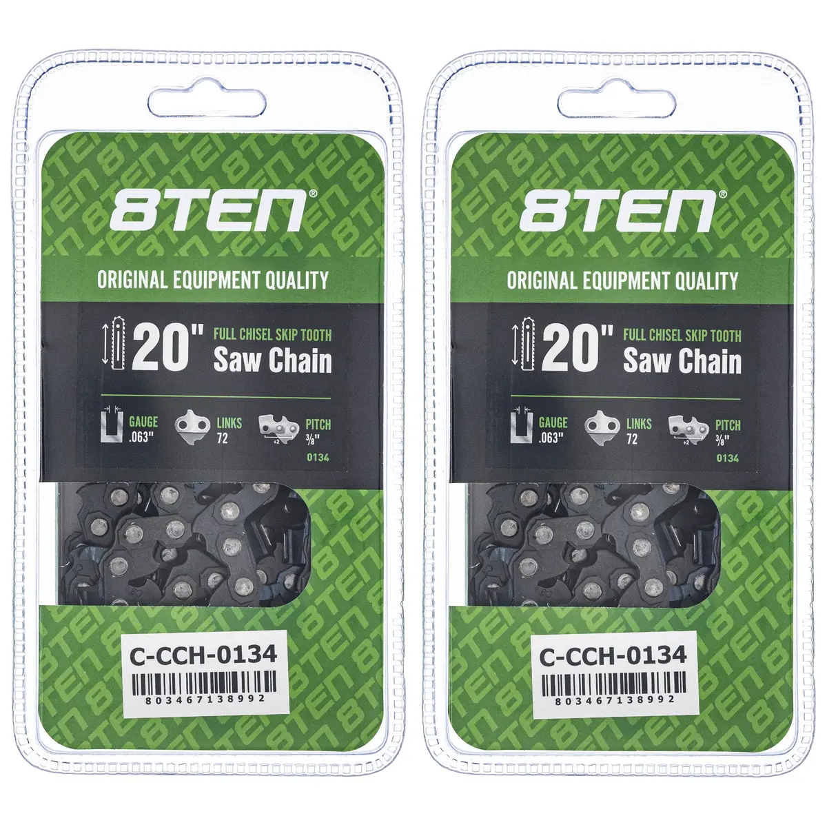 Chainsaw Chain 20 Inch .063 3/8 72Dl For Dolmar 75Lpx072g 75Exl072g 36Rs372e H50s72 H4572 75Exj072g | 2-Pack 1