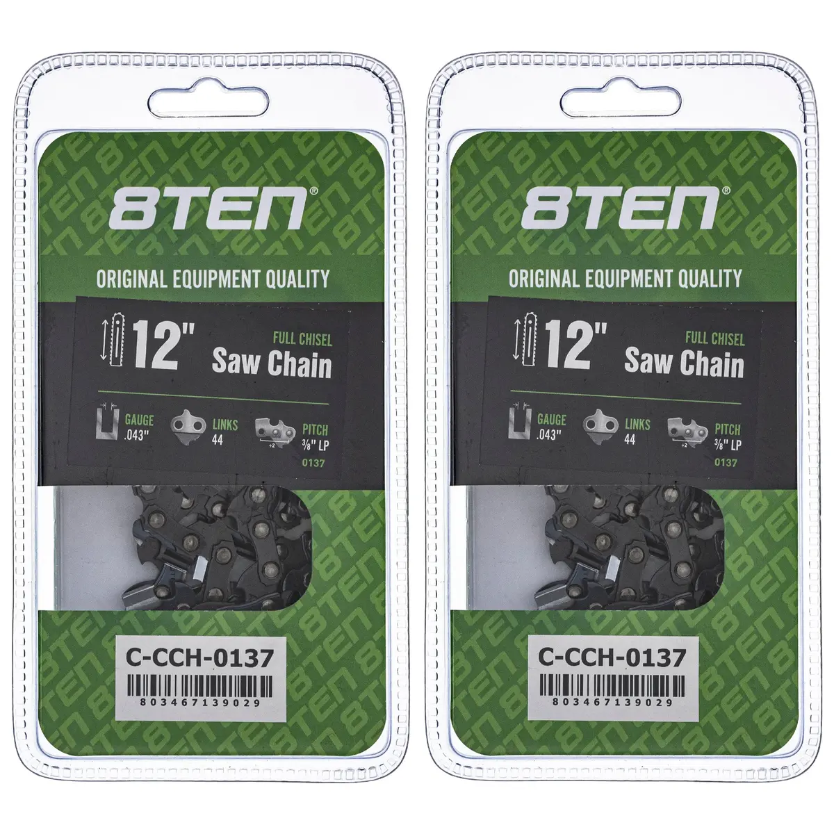 Chainsaw Chain 12 Inch .043 3/8 Lp 44Dl For Echo 90Px044g 90Px44cq H3844 61Pmm344e | 2-Pack 1