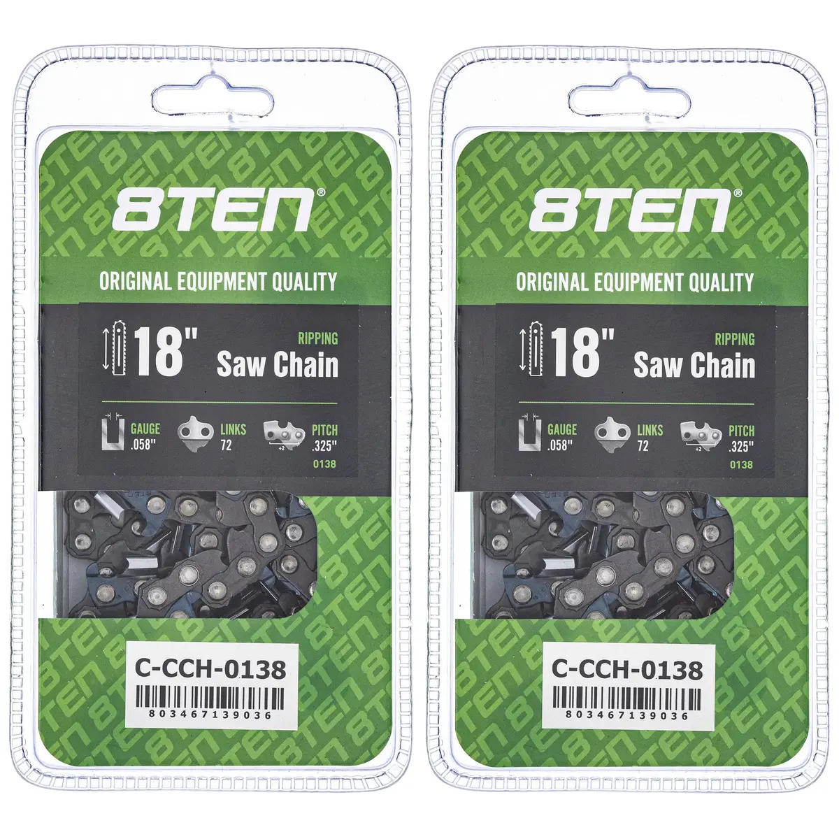 Chainsaw Chain 18 Inch .058 .325 72Dl For Solo Homelite 21Lpx072g 25Rs372e 501840472 591099072 | 2-Pack 1