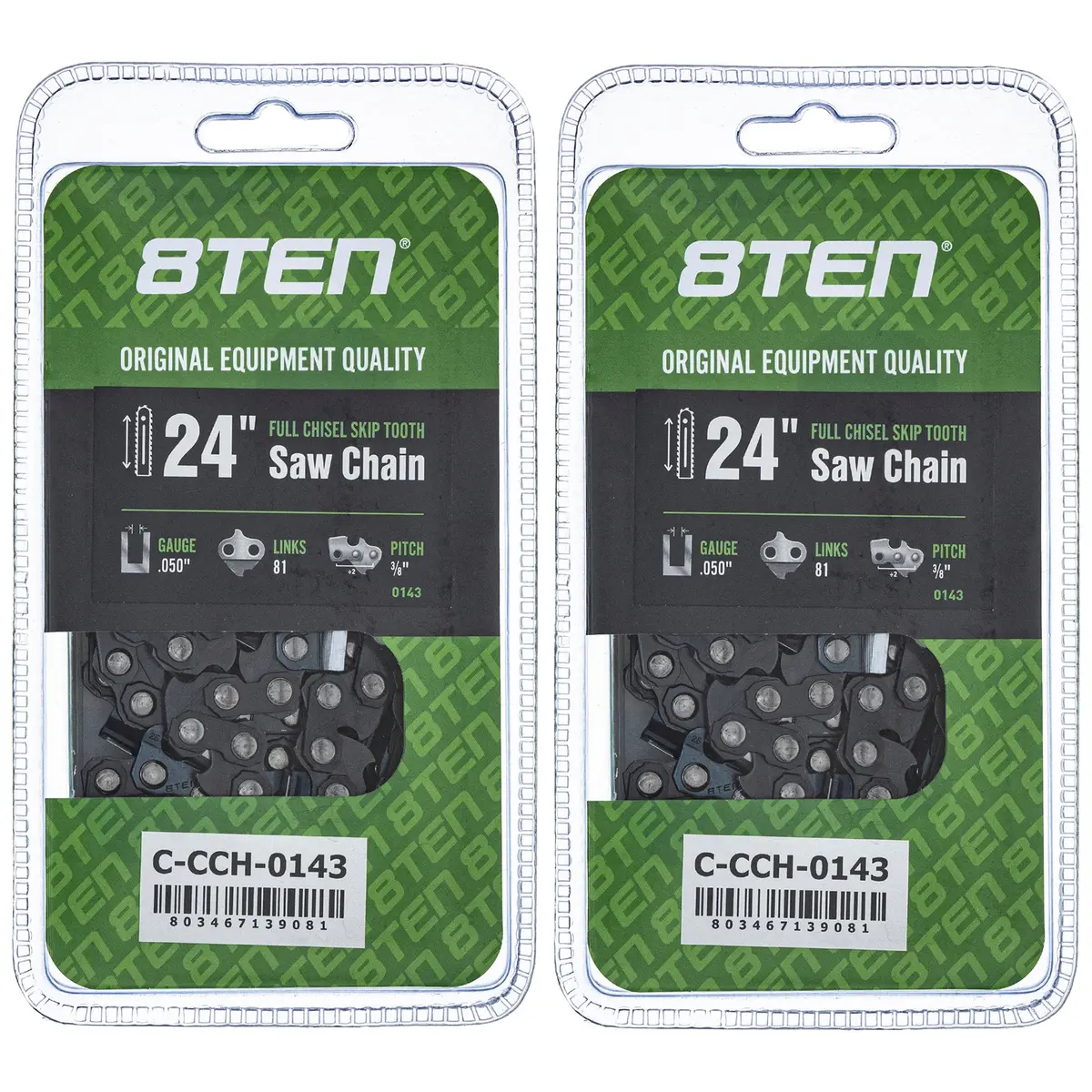 Chainsaw Chain 24 Inch .050 3/8 81Dl For Echo 72Lpx081g 72Lgx081g 72Lpx81cq 72Exl081g 72Exj081g | 2-Pack 1