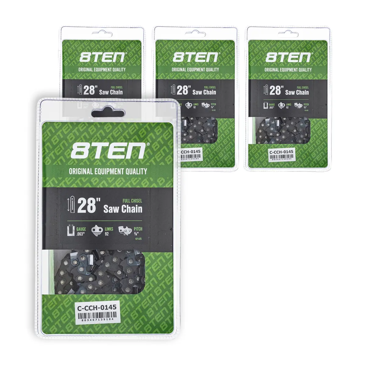 Chainsaw Chain 28 Inch .063 3/8 92Dl For Stihl 72Exl092g 73Exl092g 72Lpx092g H5092 36Rs92 | 4-Pack 1