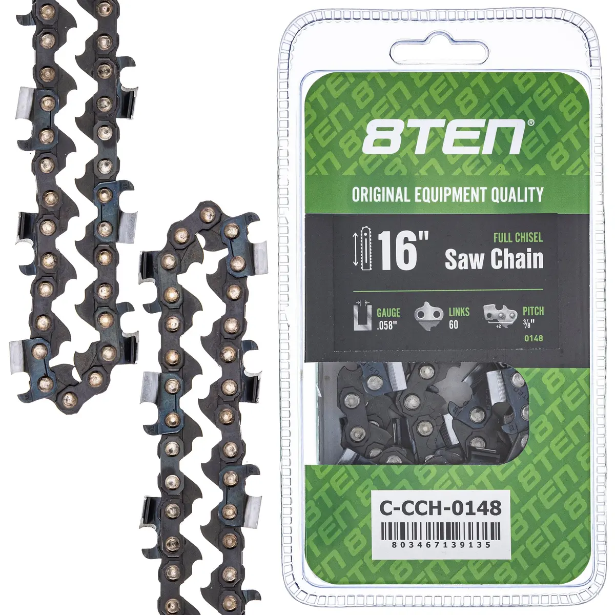 Chainsaw Chain 16 Inch .058 3/8 60Dl For 73Lpx060g 501842860 581626960 73Exl060g P60 608100105 1