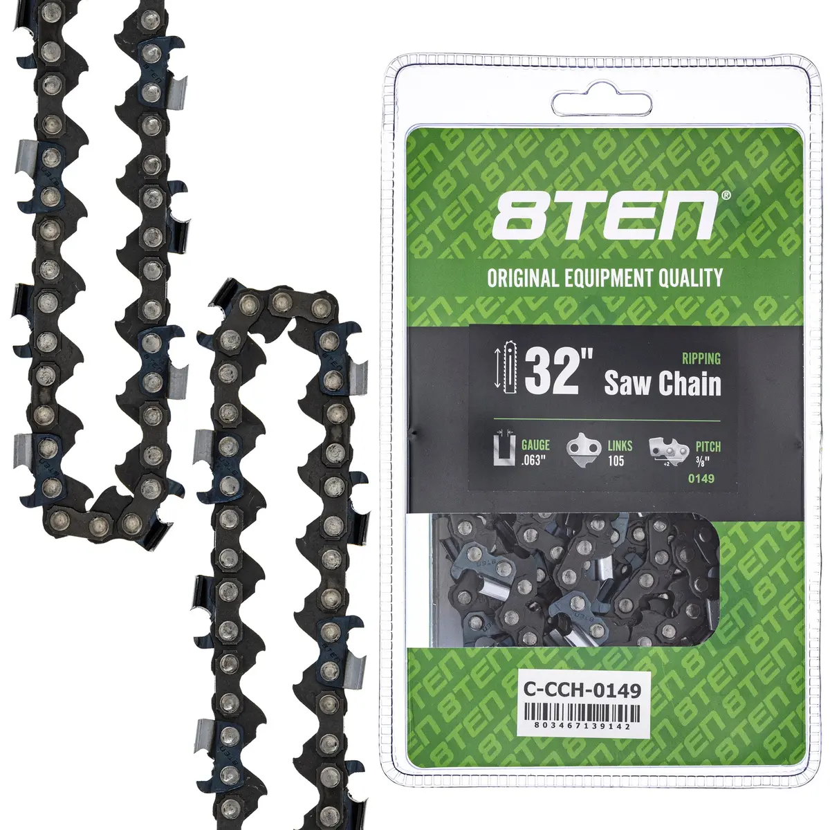 Chainsaw Chain 32 Inch .063 3/8 105Dl For Dolmar 75Exj105g 591164005 H83105 75Cj105g 501846805 1