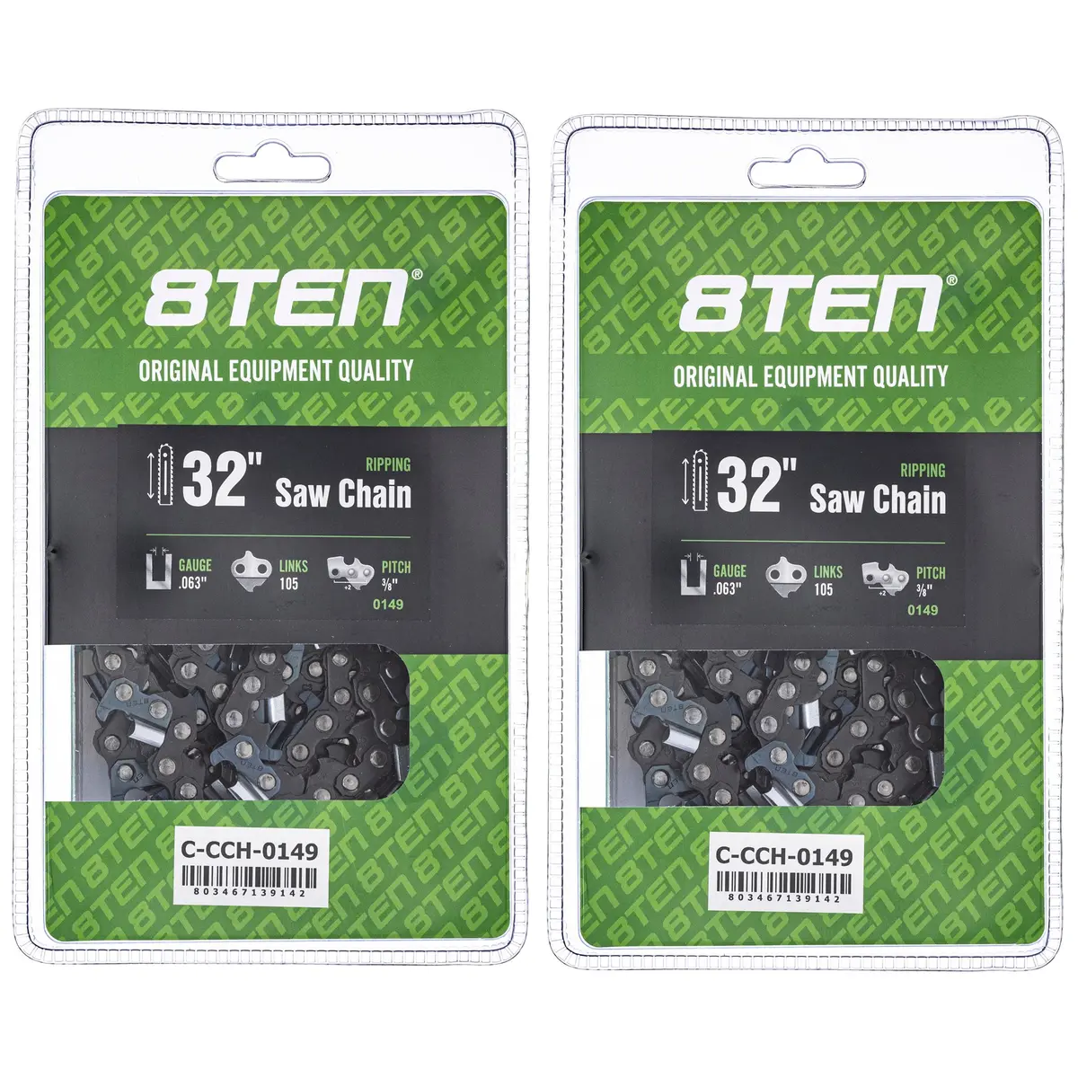 Chainsaw Chain 32 Inch .063 3/8 105Dl For Dolmar 75Exj105g 591164005 H83105 75Cj105g 501846805 | 2-Pack 1