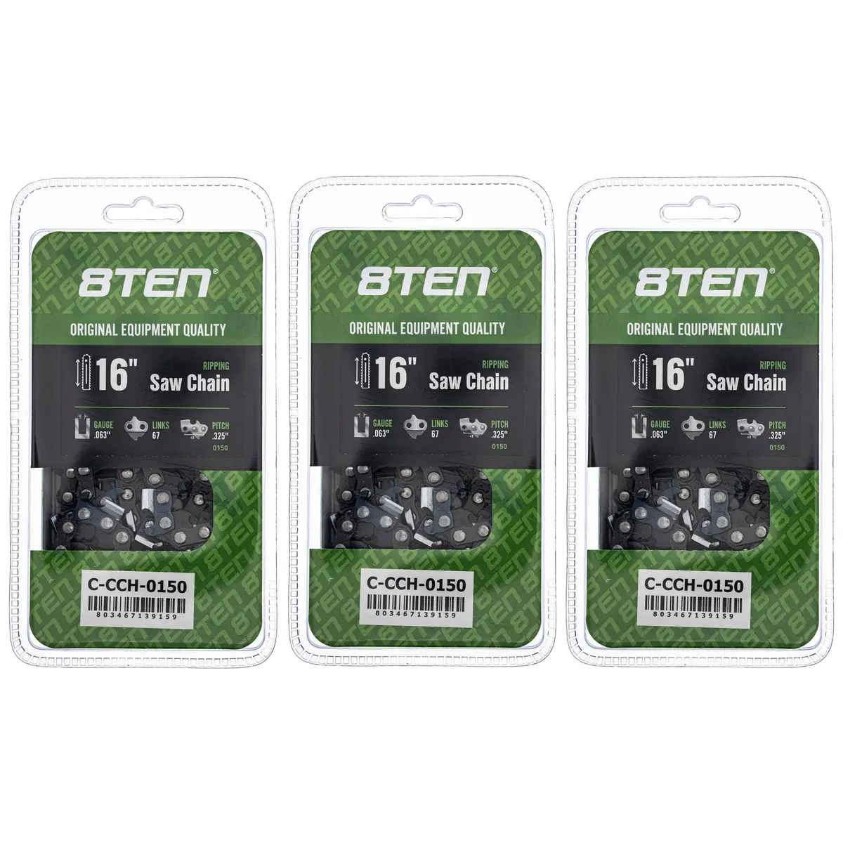 Chainsaw Chain 16 Inch .063 .325 67Dl For Stihl Solo Homelite 22Lpx067g 22Bpx067g 22Lgx067g | 3-Pack 1