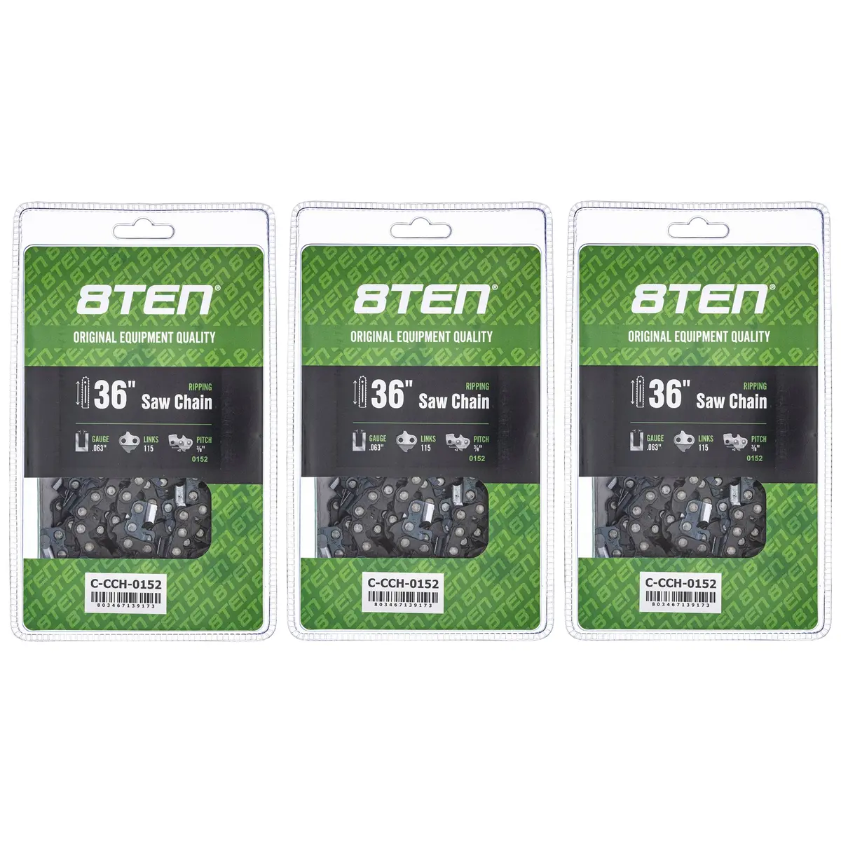 Chainsaw Chain 36 Inch .063 3/8 115Dl For Dolmar 75Exj115g 75Exl115g H50s115 36Rsf115 36730050115 | 3-Pack 1