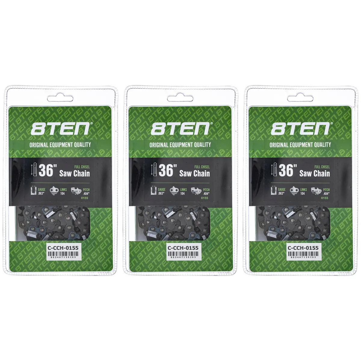 Chainsaw Chain 36 Inch .063 .404 104Dl For Stihl 46Rs104 46Rm104 36680050104 27X104g | 3-Pack 1