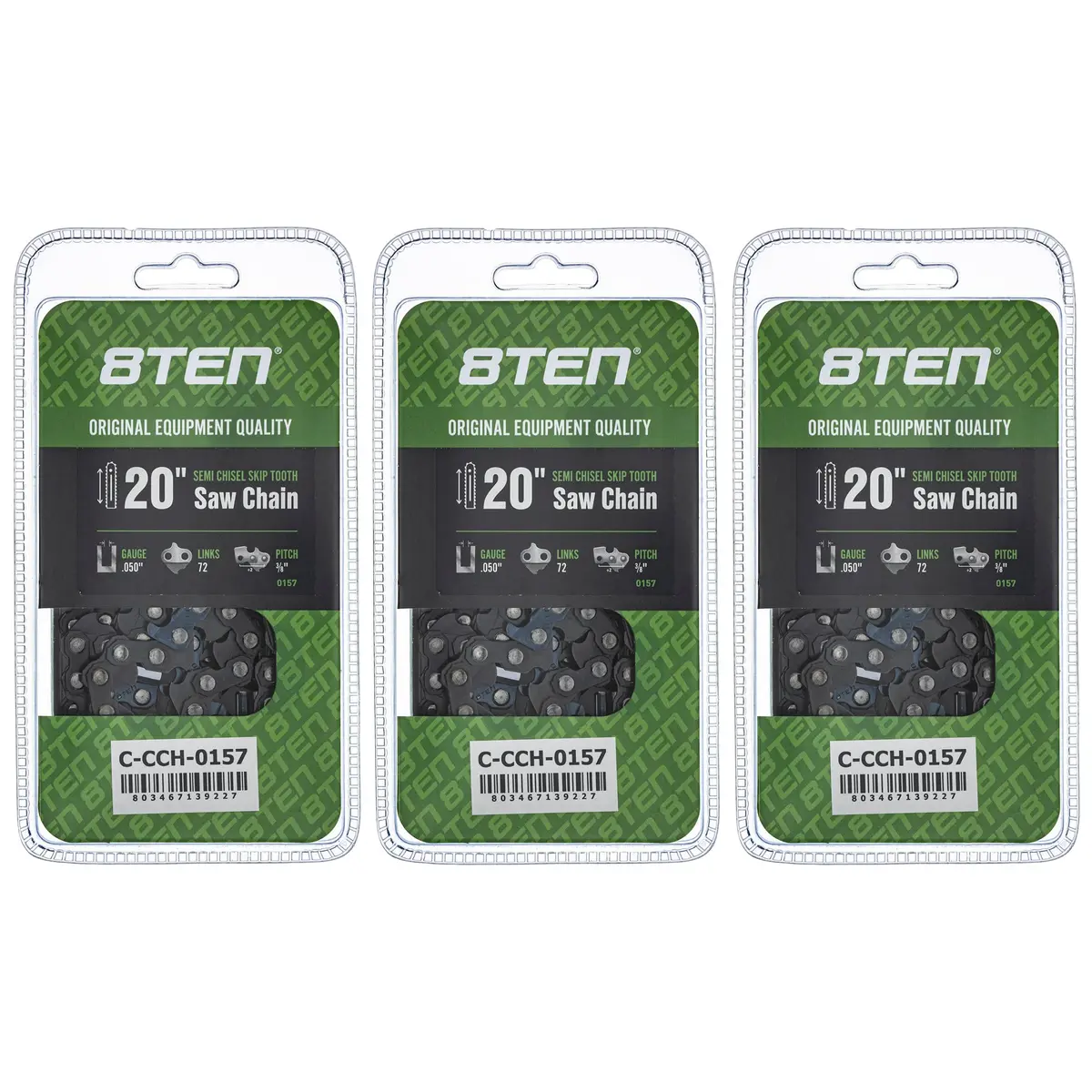 Chainsaw Chain 20 Inch .050 3/8 72Dl For Husqvarna 591132372 501846572 585550072 501842572 501842772 | 3-Pack 1