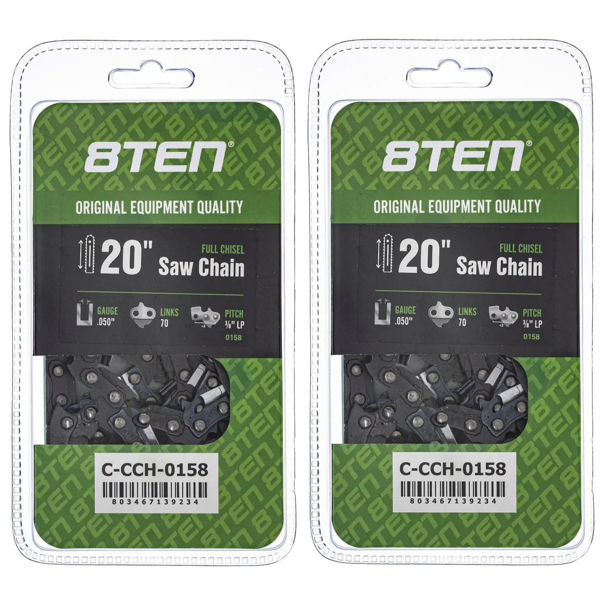 Chainsaw Chain 20 Inch .050 3/8 Lp 70Dl For Echo Dolmar 72Lpx070g 72Lgx070g 72Lpx70cq 72Exl070g | 2-Pack 1