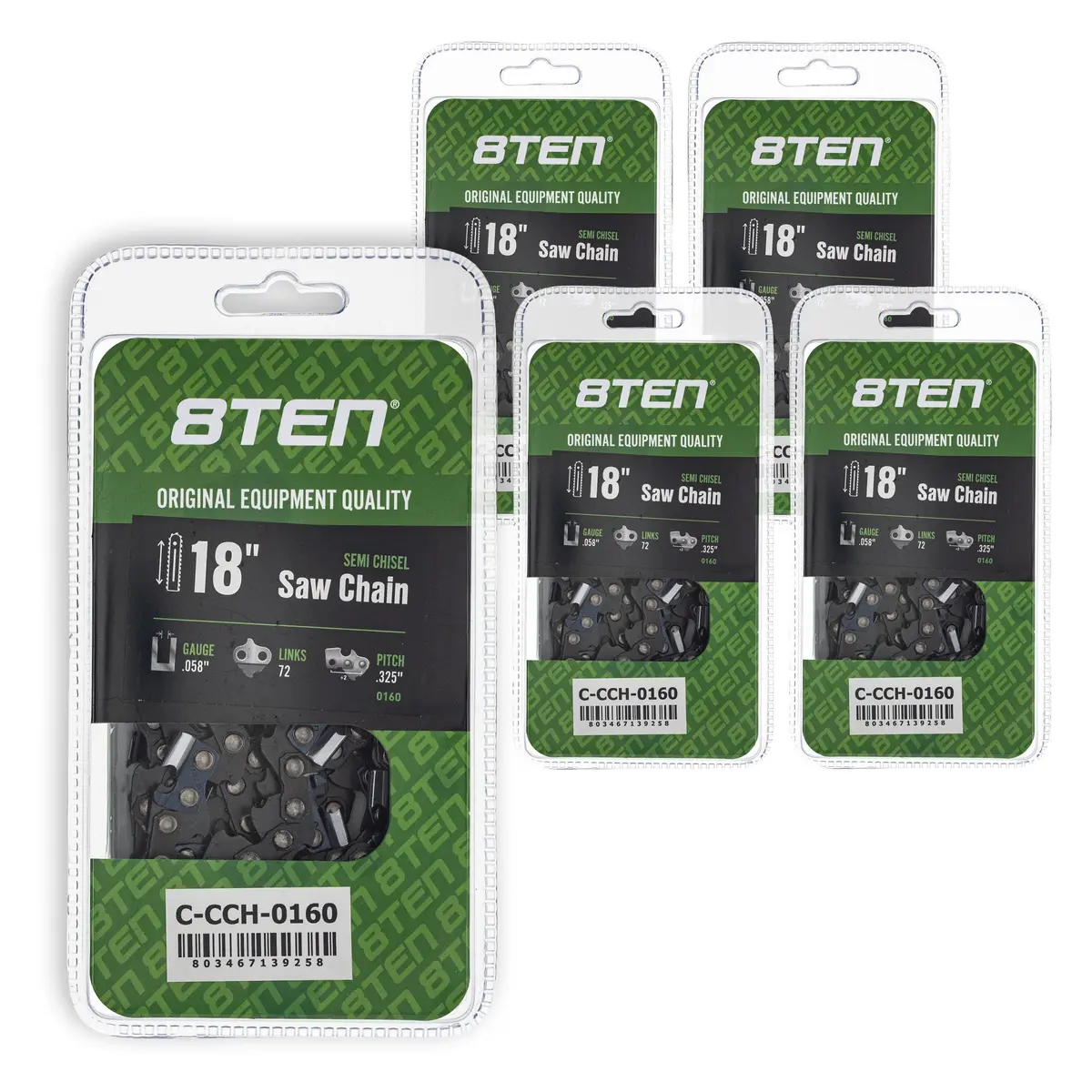 Chainsaw Chain 18 Inch .058 .325 72Dl For Solo Homelite 21Lpx072g 25Rs372e 501840472 591099072 | 5-Pack 1