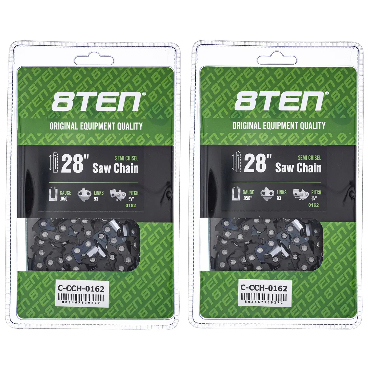 Chainsaw Chain 28 Inch .050 3/8 93Dl For Echo 585550093 72Exj093g 72Exl093g 72Lpx093g 72Lpx93cq | 2-Pack 1