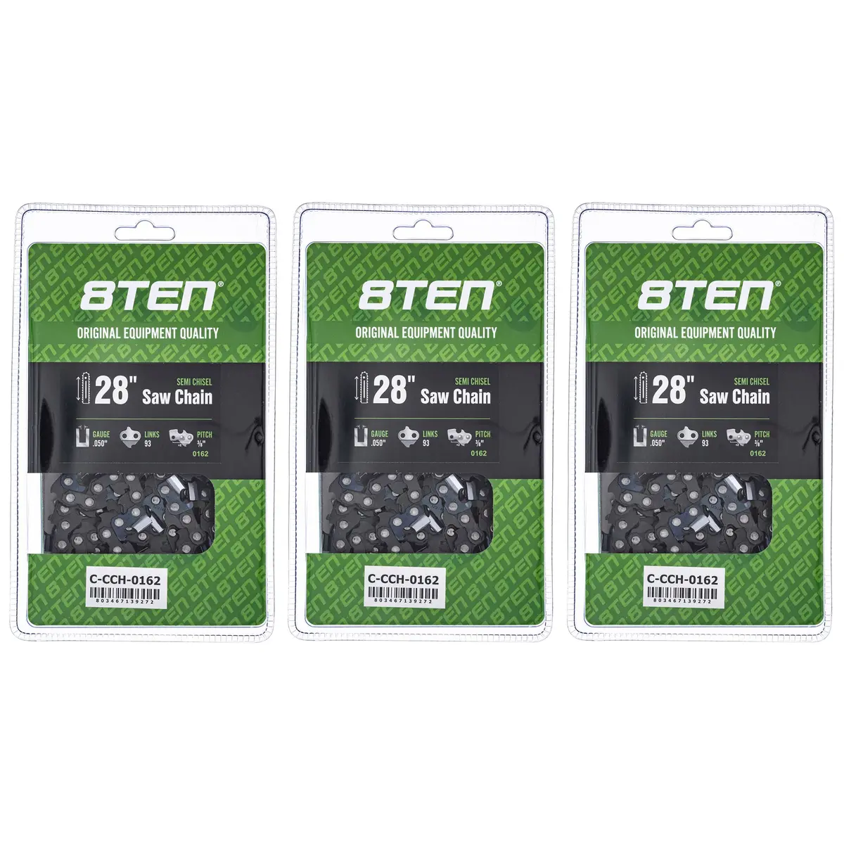 Chainsaw Chain 28 Inch .050 3/8 93Dl For Echo 585550093 72Exj093g 72Exl093g 72Lpx093g 72Lpx93cq | 3-Pack 1
