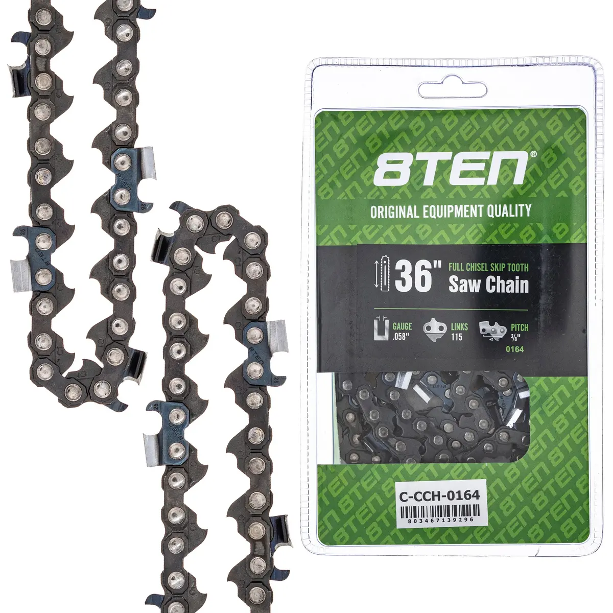 Chainsaw Chain 36 Inch .058 3/8 115Dl For Husqvarna 501842815 73Exl115g 581626915 73Exj115g 1