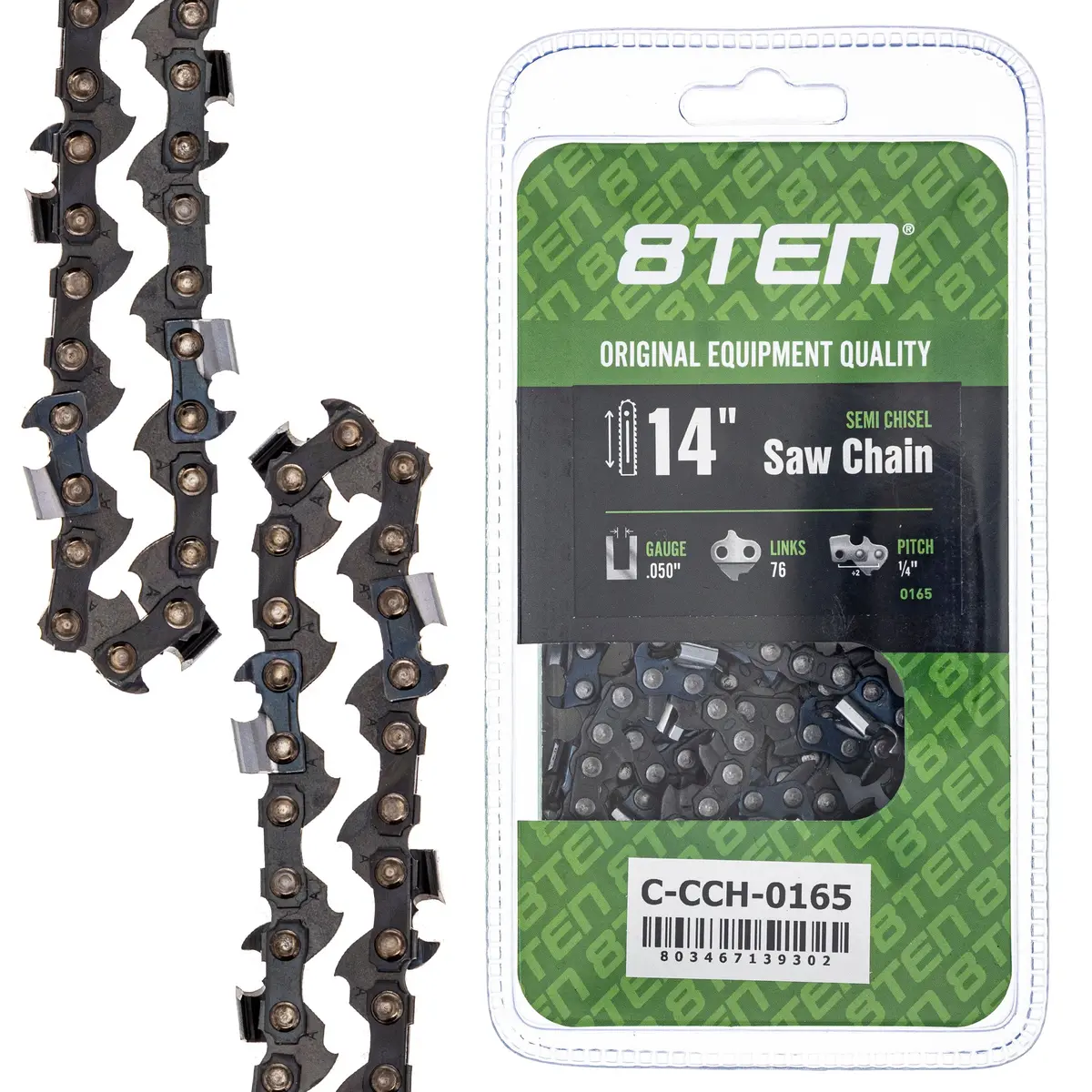 Semi Chisel Chainsaw Chain 14 Inch .050 1/4 76Dl 1