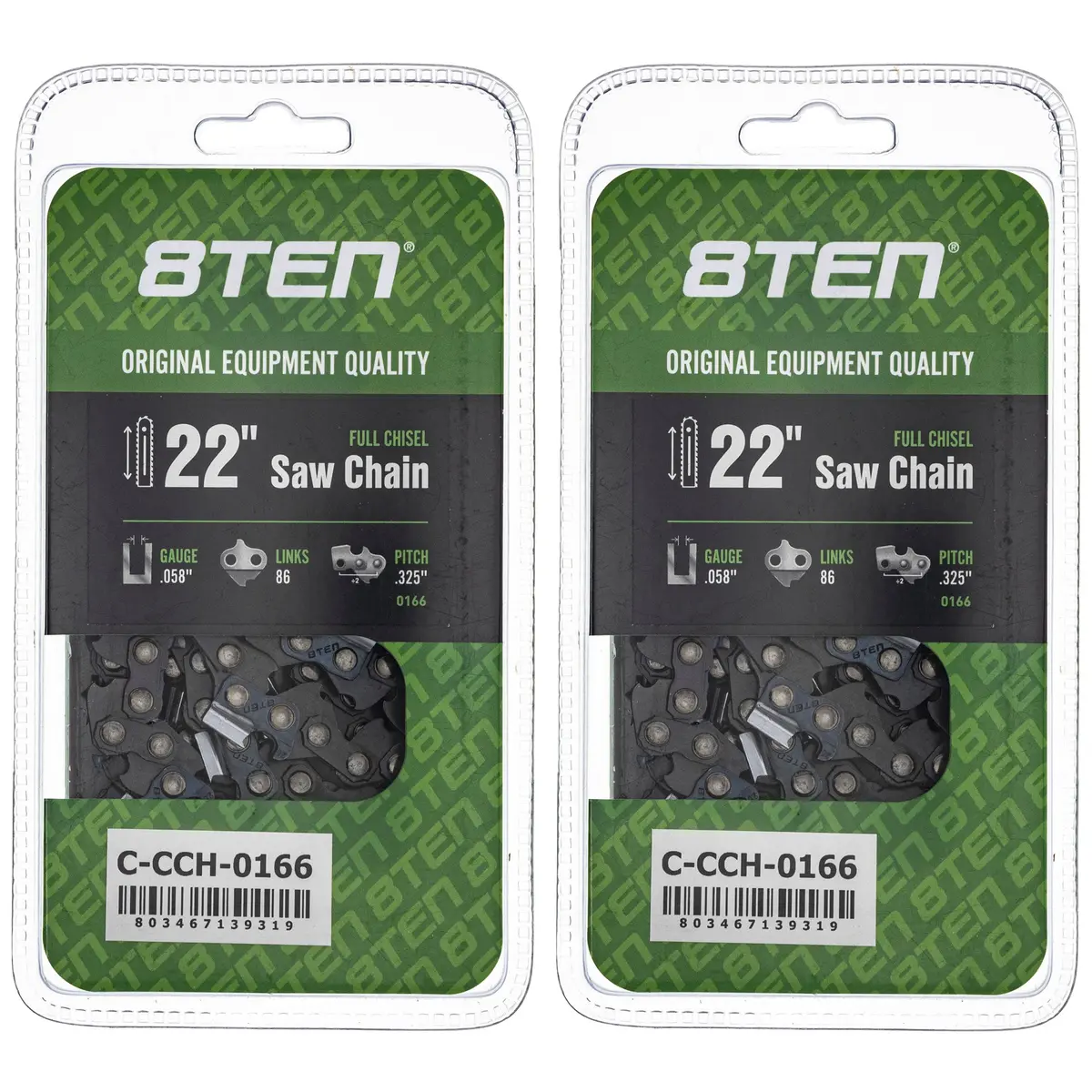 Chainsaw Chain 22 Inch .058 .325 86Dl For 21Lpx086g 21Bpx086g 21Bp086g | 2-Pack 1