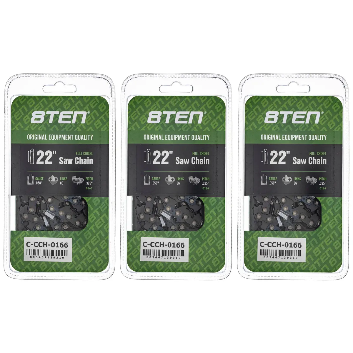 Chainsaw Chain 22 Inch .058 .325 86Dl For 21Lpx086g 21Bpx086g 21Bp086g | 3-Pack 1