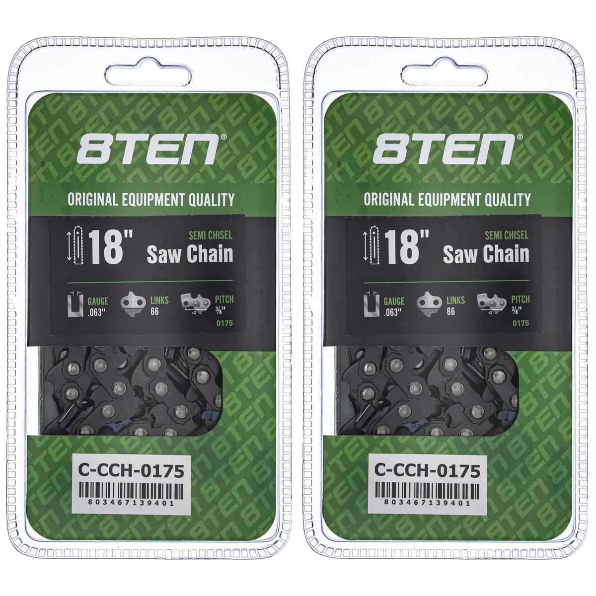 Chainsaw Chain 18 Inch .063 3/8 66Dl For Stihl Solo Homelite | 2-Pack 1