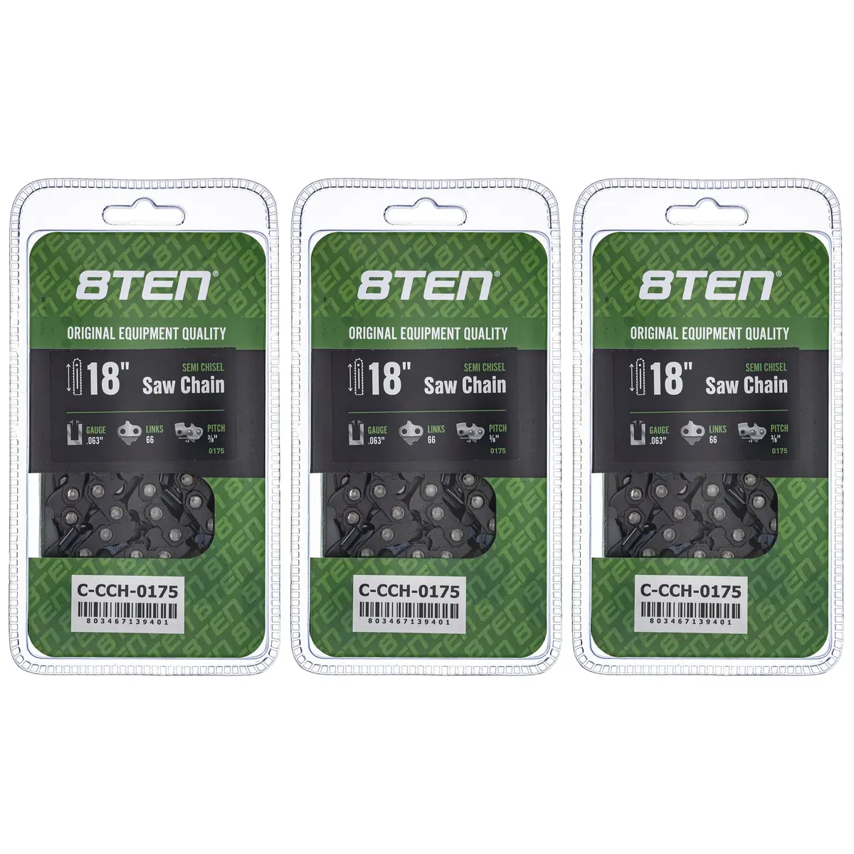 Chainsaw Chain 18 Inch .063 3/8 66Dl For Stihl Solo Homelite | 3-Pack 1