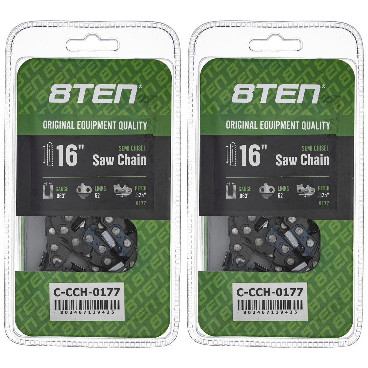 Chainsaw Chain 16 Inch .063 .325 62Dl For Stihl Homelite 26Rm362 22Lpx062g 22Lgx062g 591104262 | 2-Pack 1