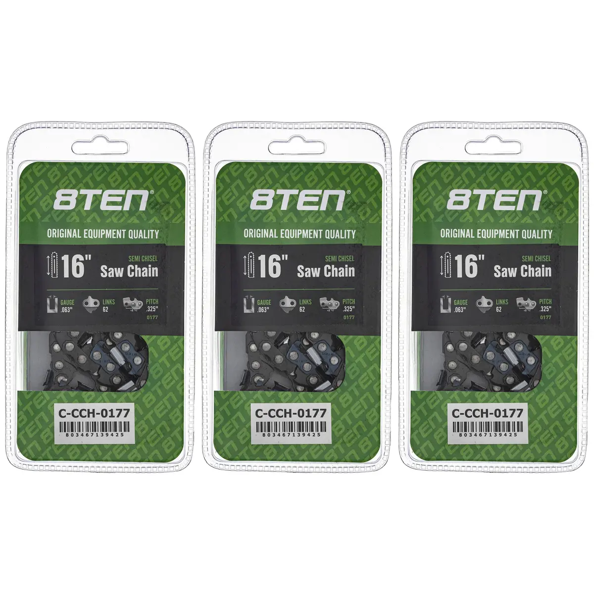 Chainsaw Chain 16 Inch .063 .325 62Dl For Stihl Homelite 26Rm362 22Lpx062g 22Lgx062g 591104262 | 3-Pack 1