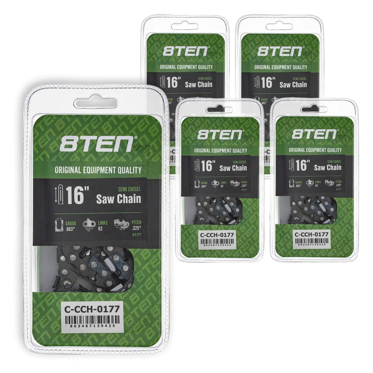Chainsaw Chain 16 Inch .063 .325 62Dl For Stihl Homelite 26Rm362 22Lpx062g 22Lgx062g 591104262 | 5-Pack 1